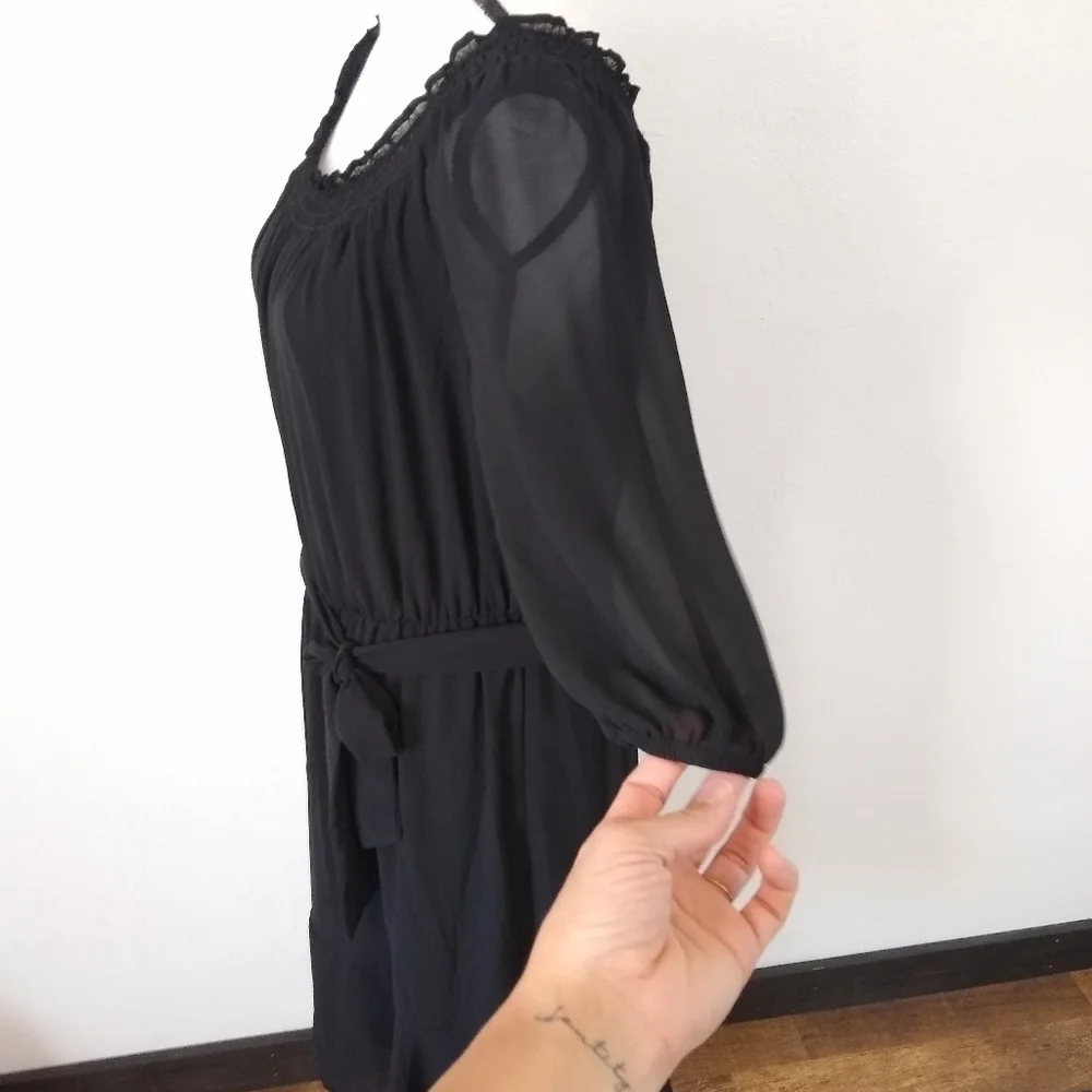SALE 🛍️ 𝅺MAURICES Little Black Dress sheer Womens size M
